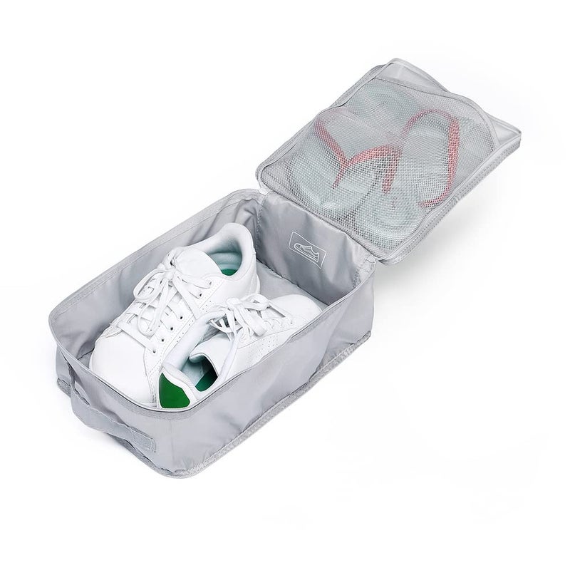 JJ POWER Travel Shoe Bags, Foldable Waterproof Shoe Pouches Organizer-Double Layer (6 Grey Shoe Bags) - Image 5